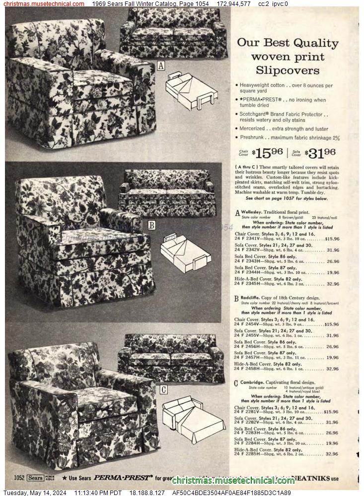 1969 Sears Fall Winter Catalog, Page 1054