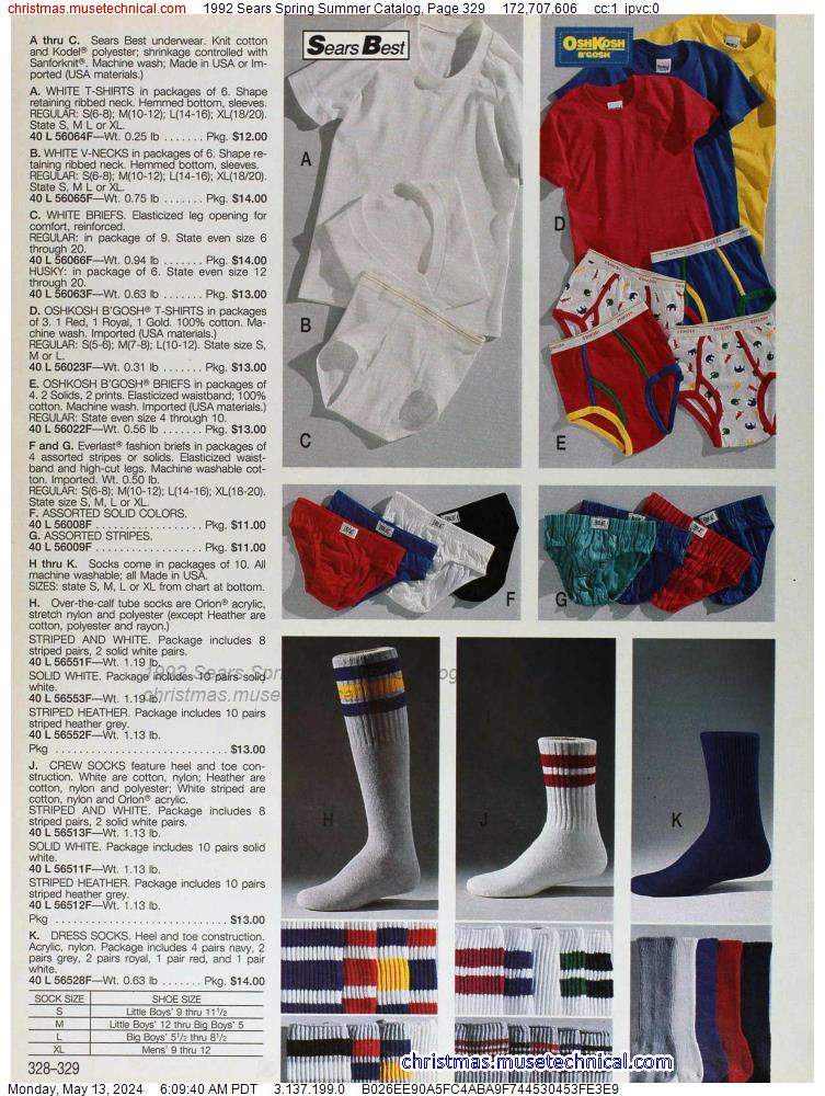 1992 Sears Spring Summer Catalog, Page 329