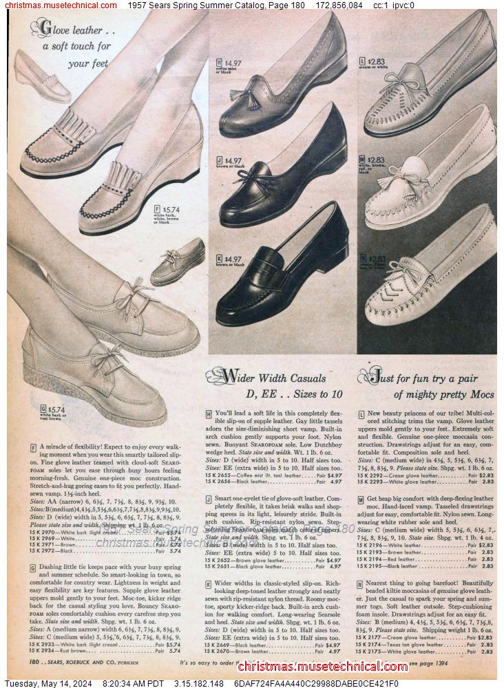 1957 Sears Spring Summer Catalog, Page 180