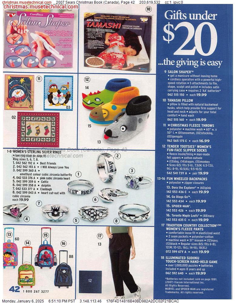 2007 Sears Christmas Book (Canada), Page 42