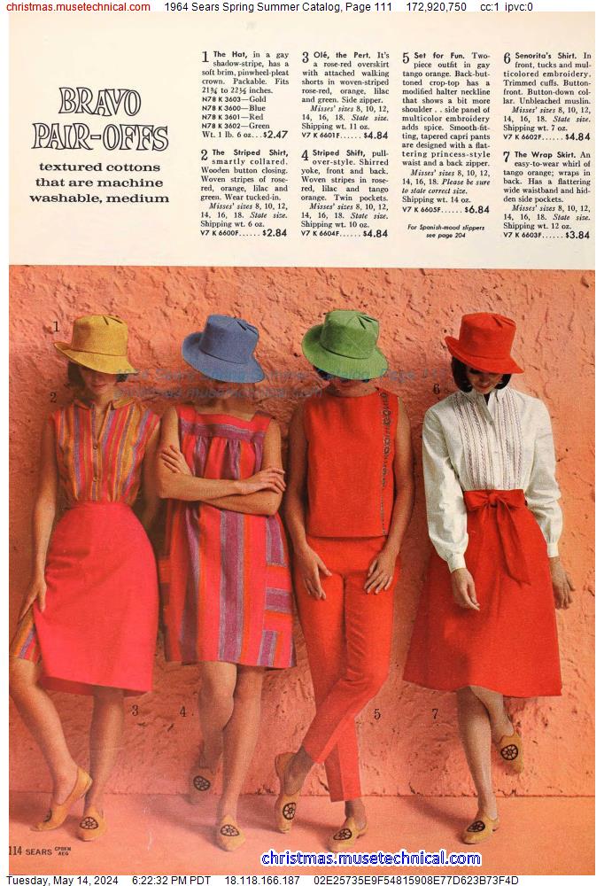 1964 Sears Spring Summer Catalog, Page 111
