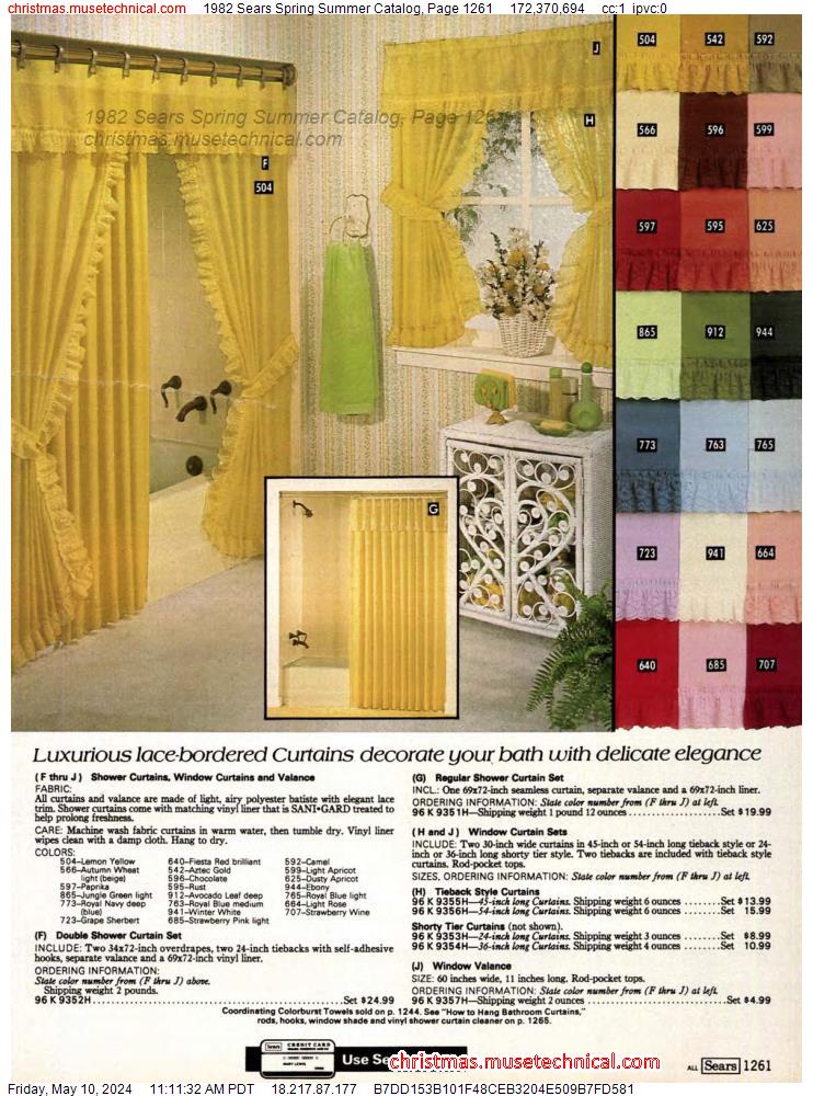 1982 Sears Spring Summer Catalog, Page 1261
