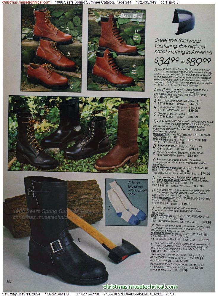 1988 Sears Spring Summer Catalog, Page 344