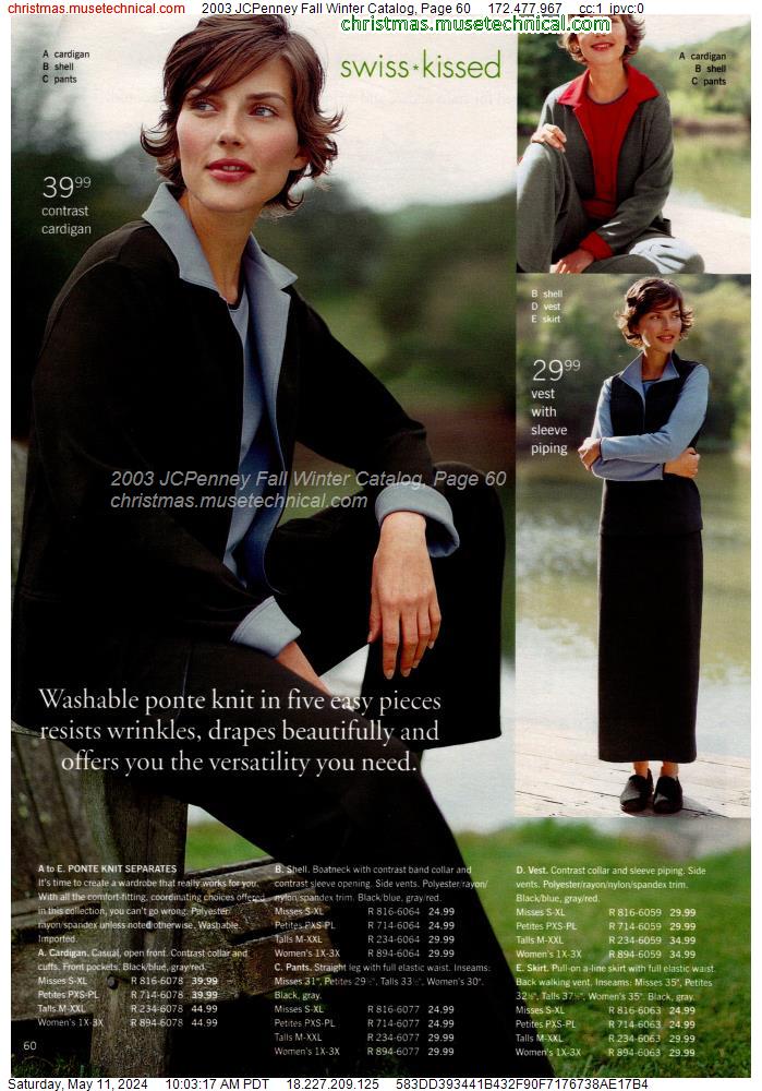 2003 JCPenney Fall Winter Catalog, Page 60