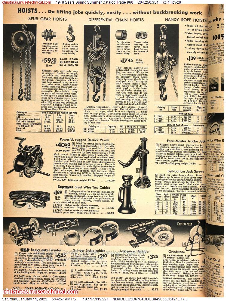 1948 Sears Spring Summer Catalog, Page 960