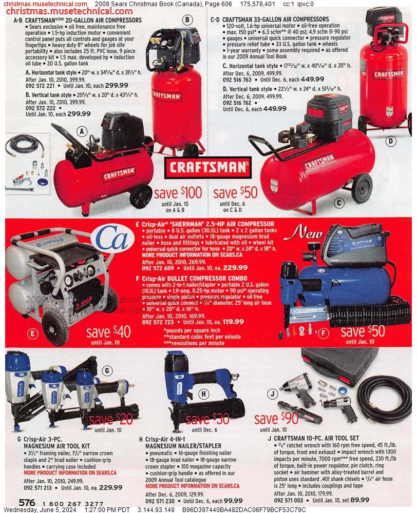 2009 Sears Christmas Book (Canada), Page 606