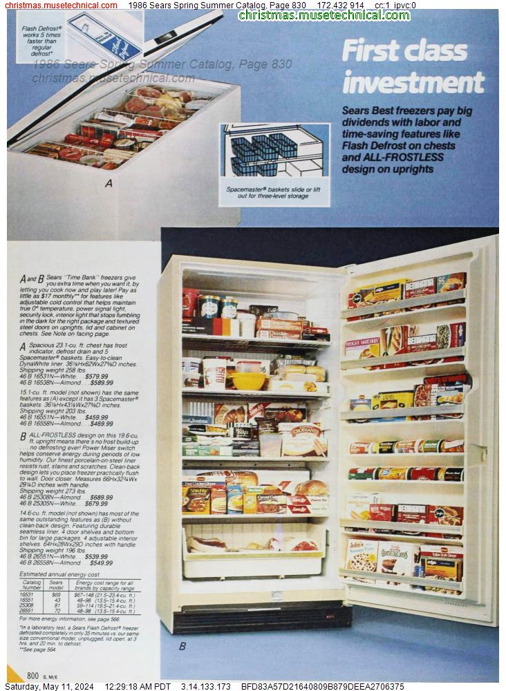 1986 Sears Spring Summer Catalog, Page 830