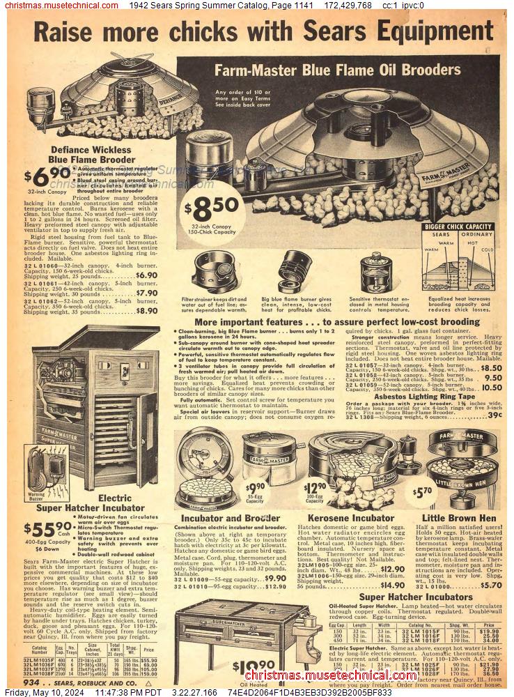1942 Sears Spring Summer Catalog, Page 1141