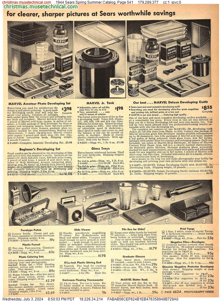 1944 Sears Spring Summer Catalog, Page 541