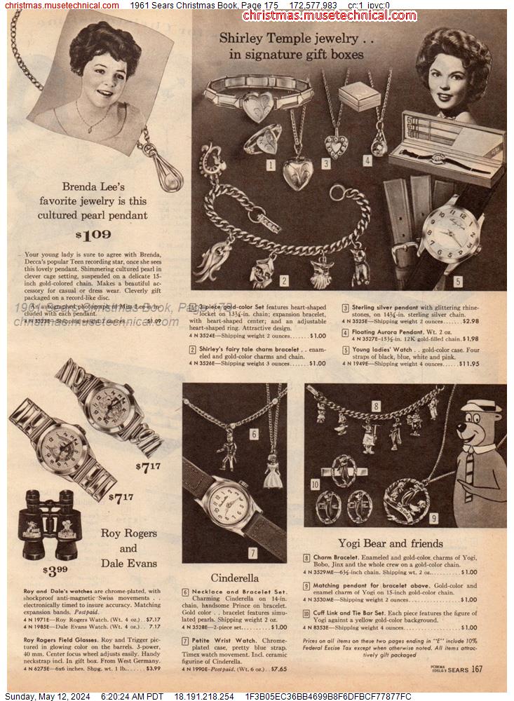 1961 Sears Christmas Book, Page 175