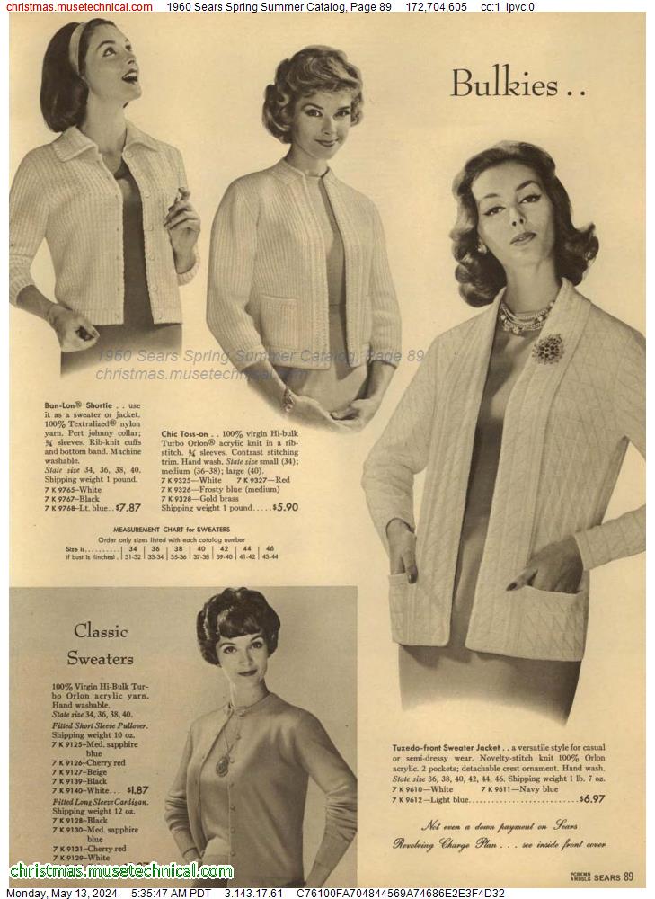1960 Sears Spring Summer Catalog, Page 89
