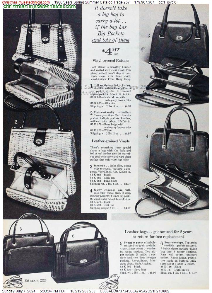 1966 Sears Spring Summer Catalog, Page 257