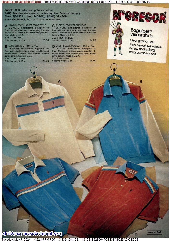 1981 Montgomery Ward Christmas Book, Page 161