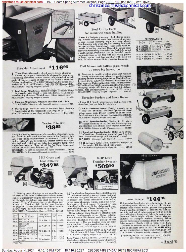 1973 Sears Spring Summer Catalog, Page 780