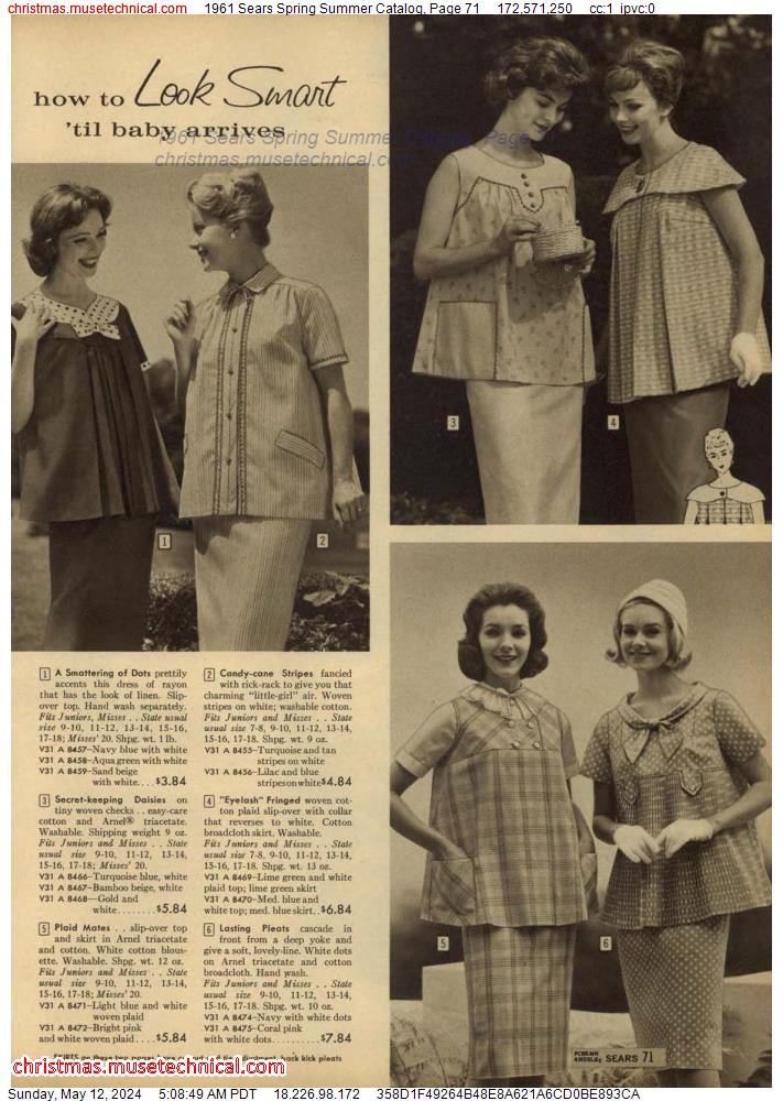 1961 Sears Spring Summer Catalog, Page 71