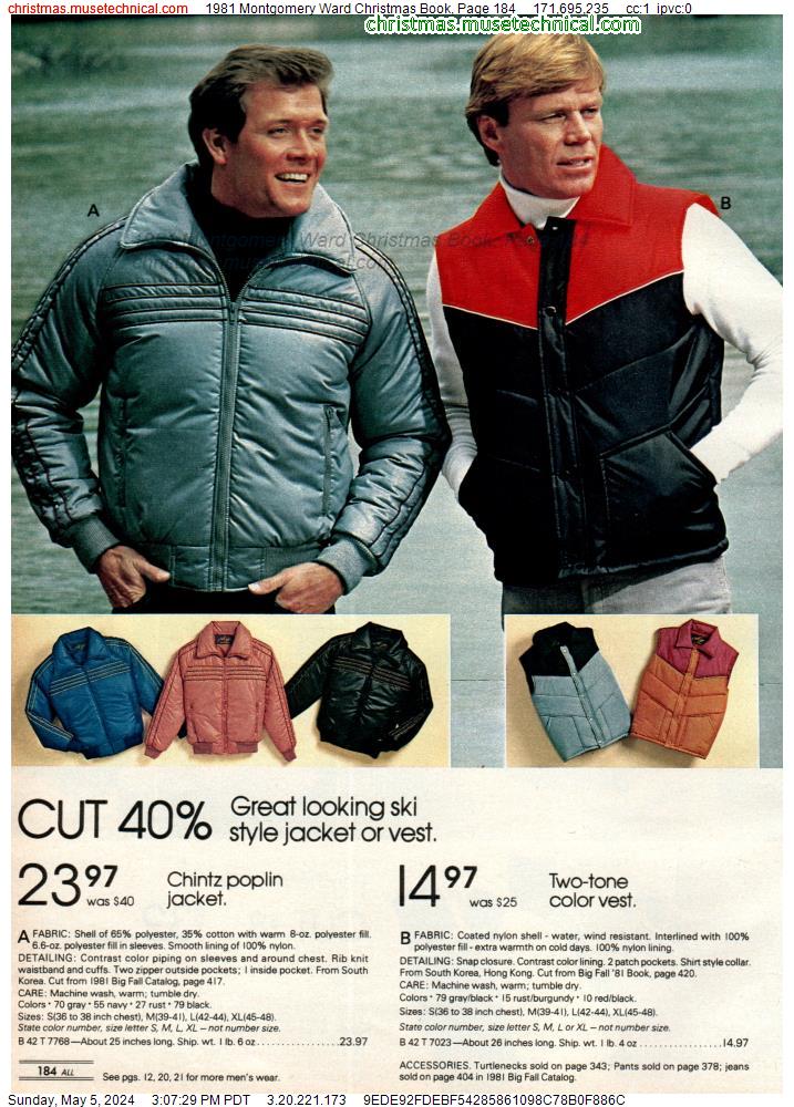 1981 Montgomery Ward Christmas Book, Page 184