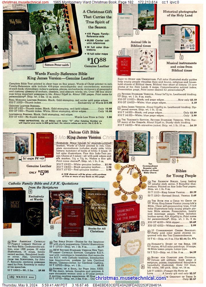 1965 Montgomery Ward Christmas Book, Page 182