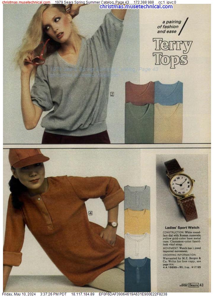 1979 Sears Spring Summer Catalog, Page 43