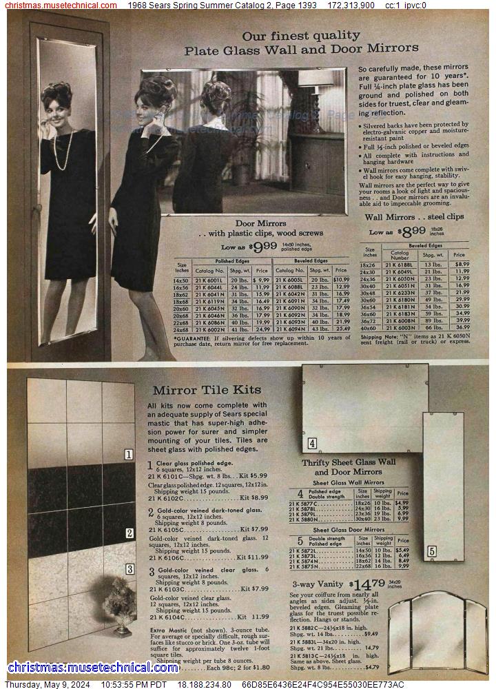 1968 Sears Spring Summer Catalog 2, Page 1393