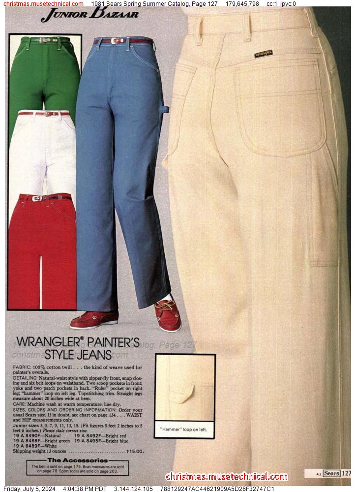 1981 Sears Spring Summer Catalog, Page 127