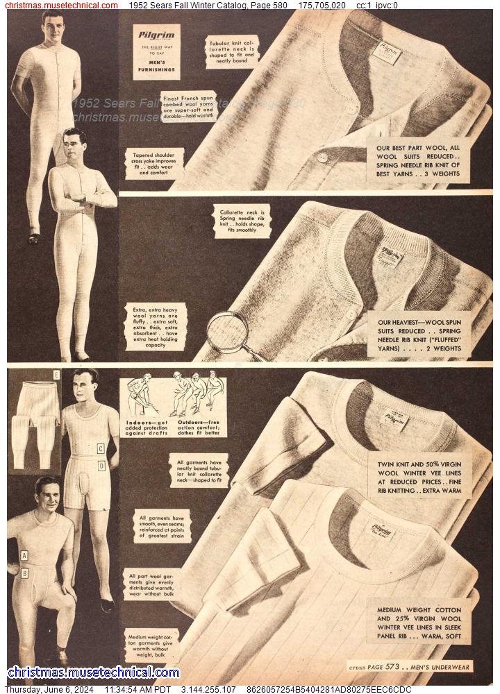 1952 Sears Fall Winter Catalog, Page 580