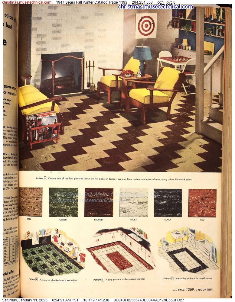 1947 Sears Fall Winter Catalog, Page 1193