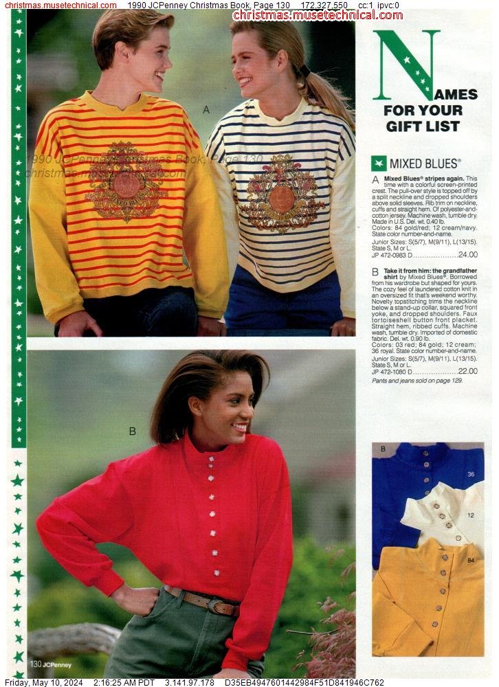 1990 JCPenney Christmas Book, Page 130