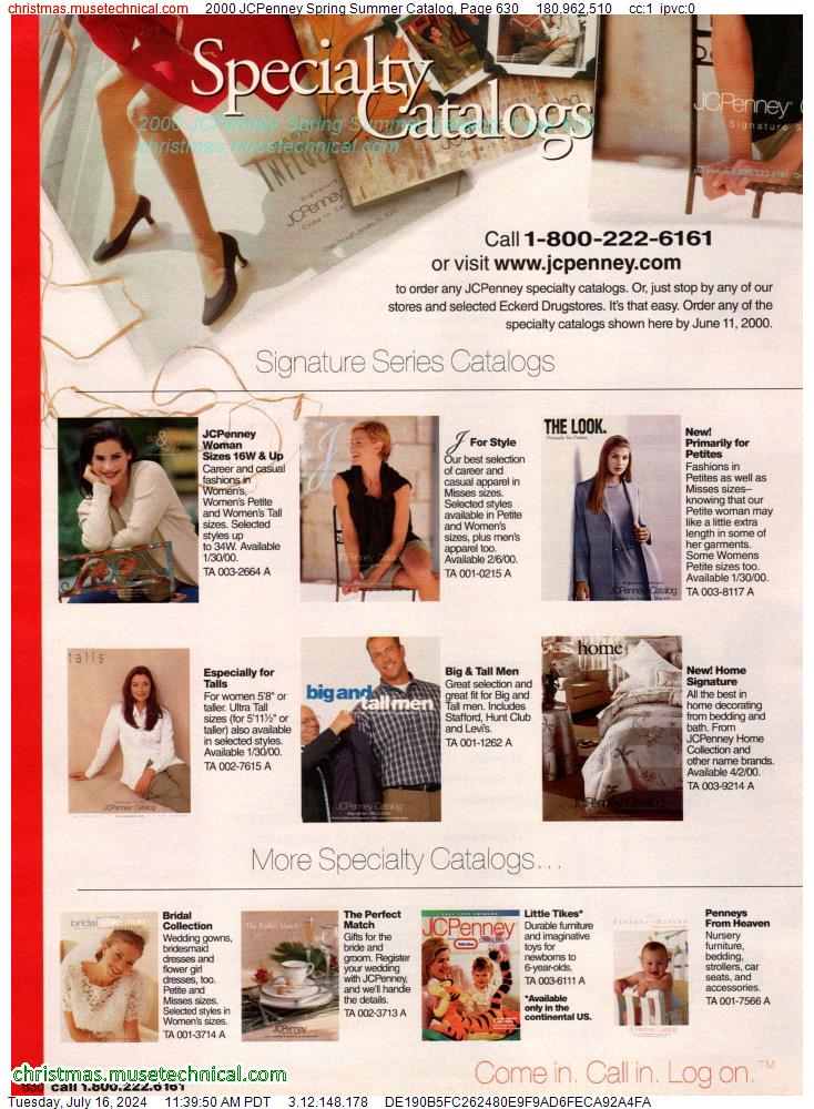 2000 JCPenney Spring Summer Catalog, Page 630