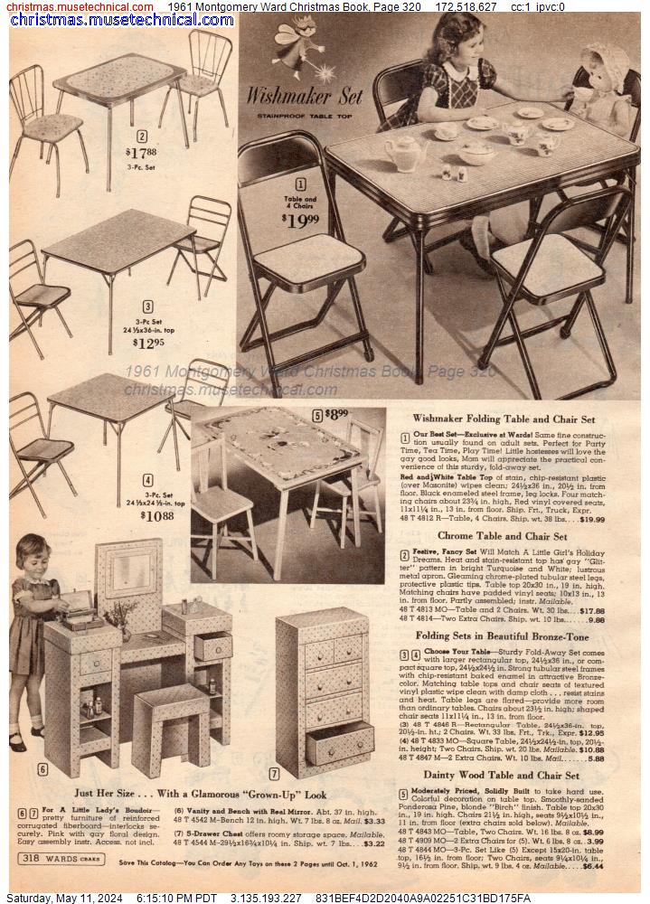 1961 Montgomery Ward Christmas Book, Page 320