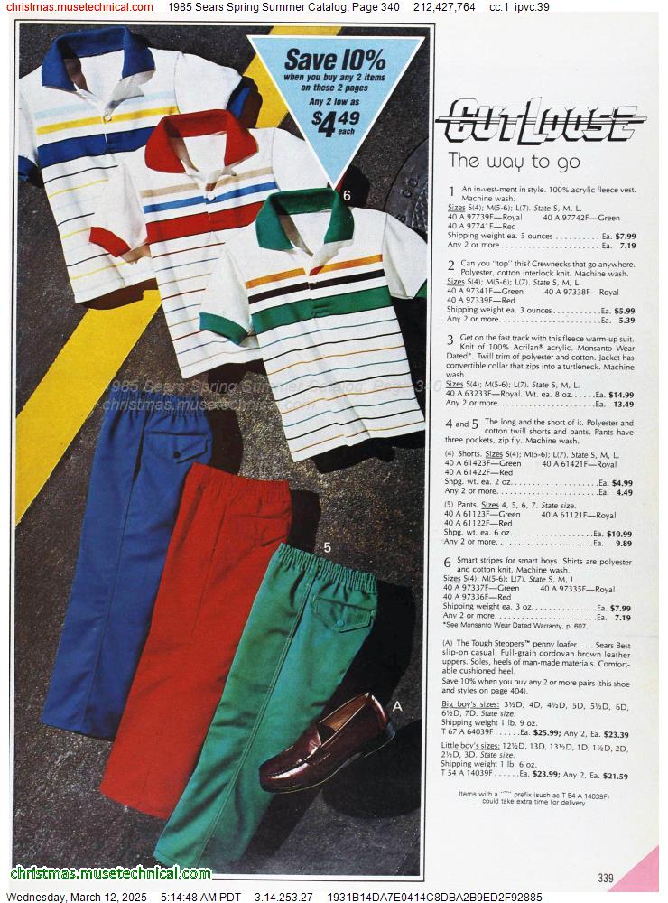 1985 Sears Spring Summer Catalog, Page 340