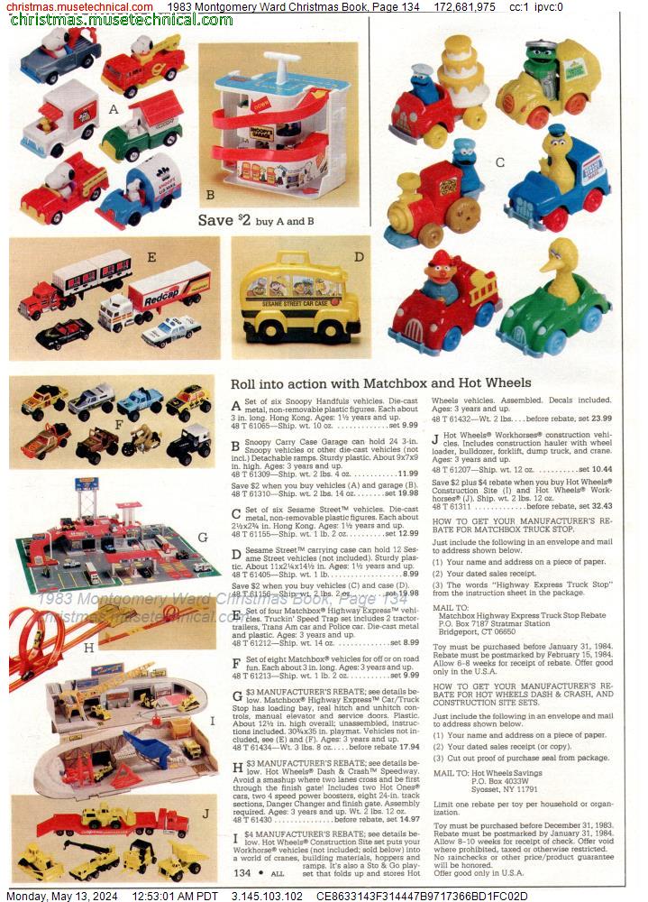 1983 Montgomery Ward Christmas Book, Page 134