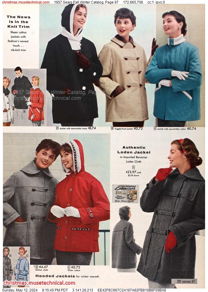 1957 Sears Fall Winter Catalog, Page 97
