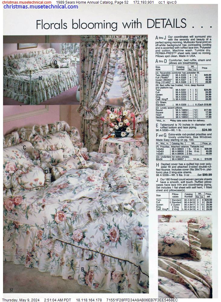 1989 Sears Home Annual Catalog, Page 52