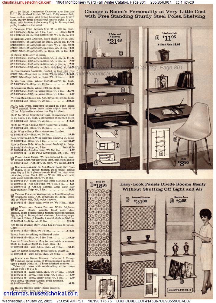 1964 Montgomery Ward Fall Winter Catalog, Page 801