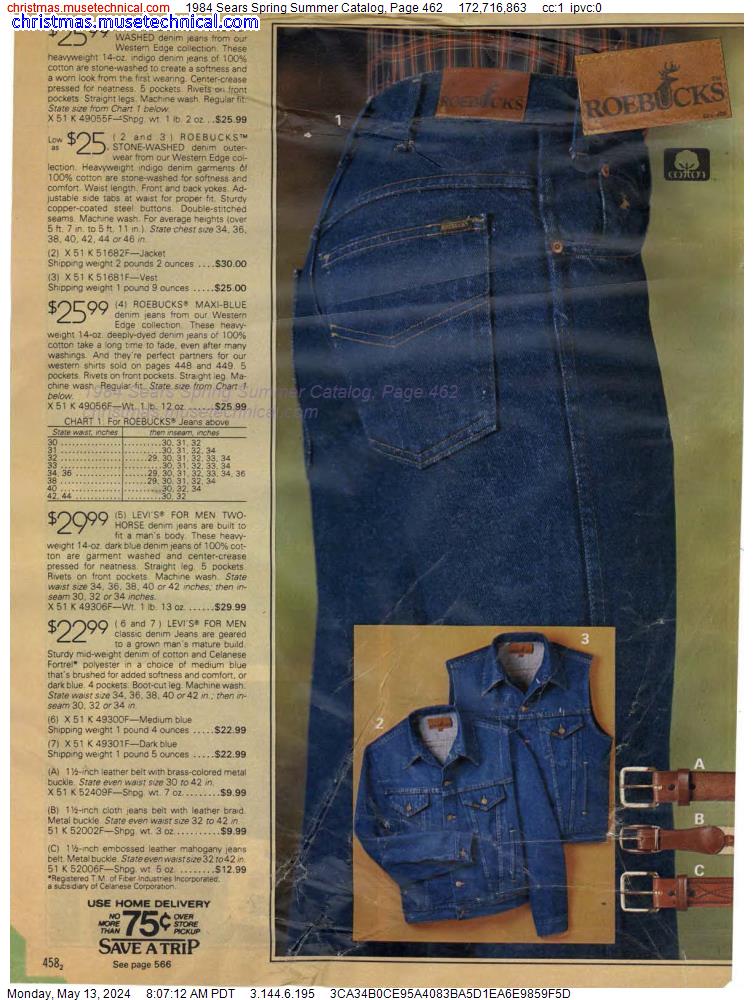 1984 Sears Spring Summer Catalog, Page 462
