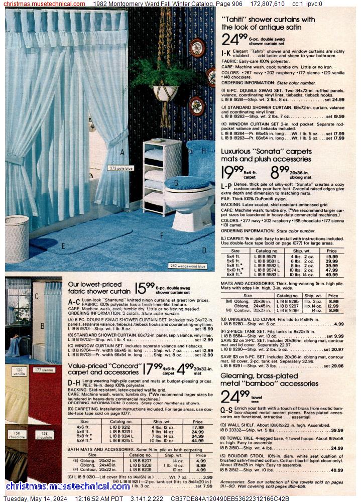 1982 Montgomery Ward Fall Winter Catalog, Page 906
