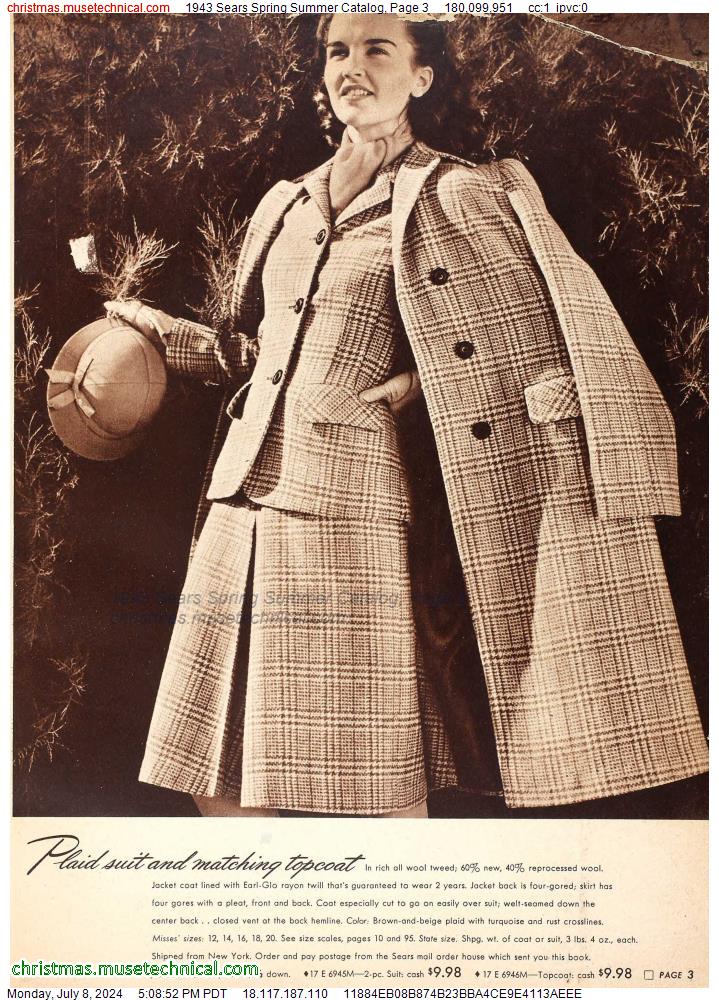 1943 Sears Spring Summer Catalog, Page 3