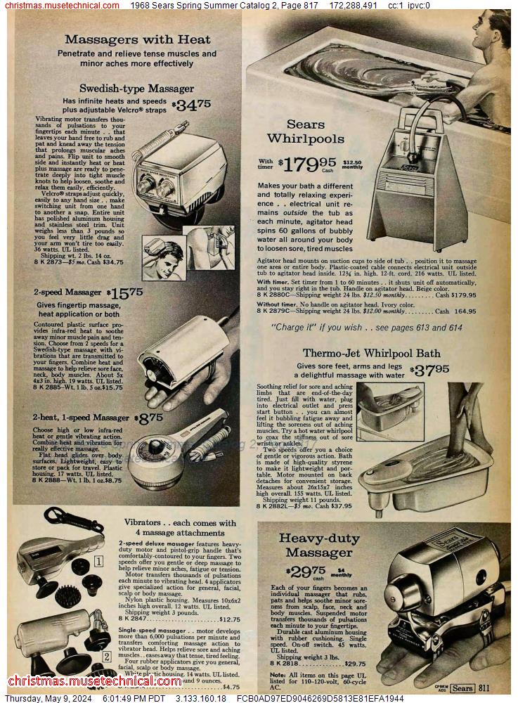 1968 Sears Spring Summer Catalog 2, Page 817