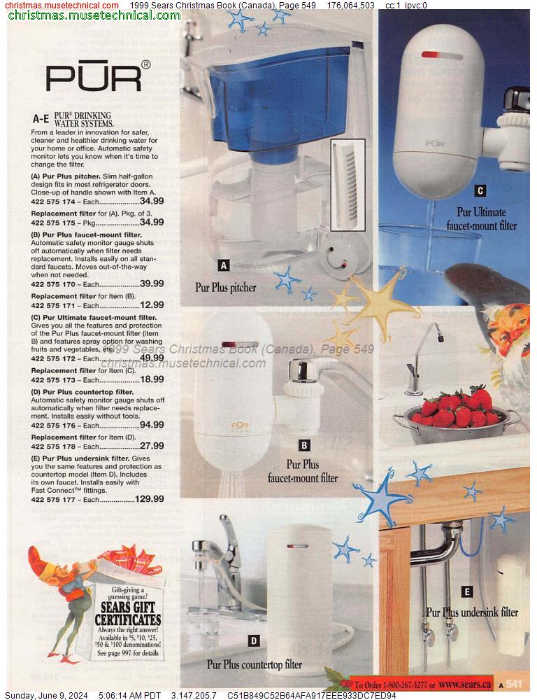 1999 Sears Christmas Book (Canada), Page 549