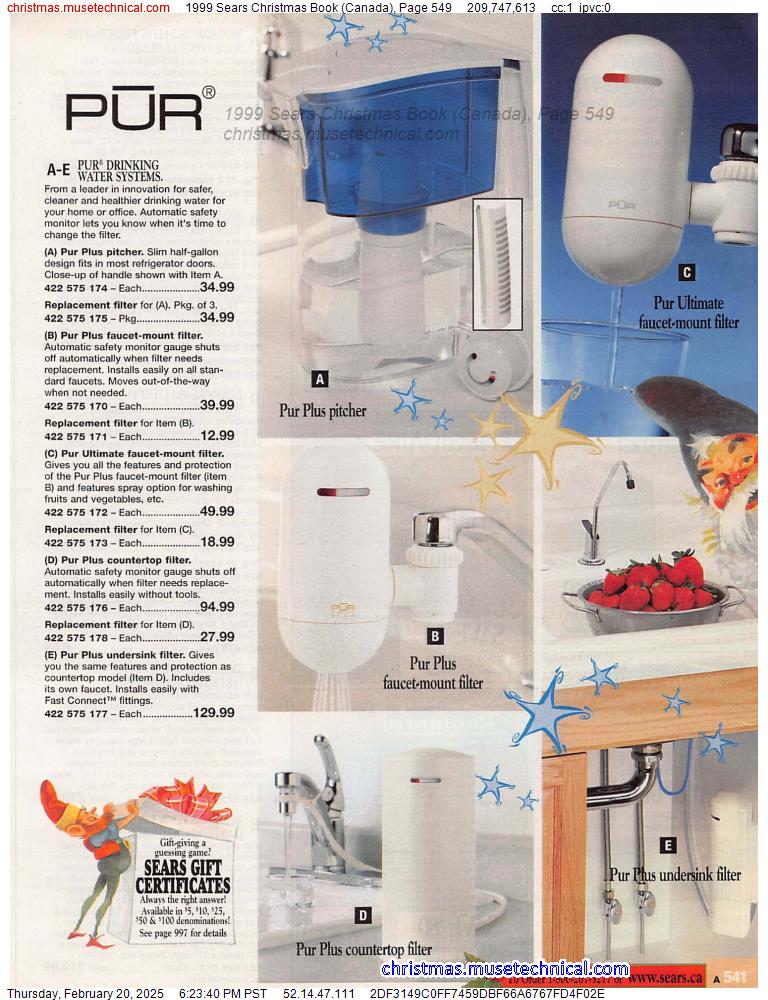 1999 Sears Christmas Book (Canada), Page 549