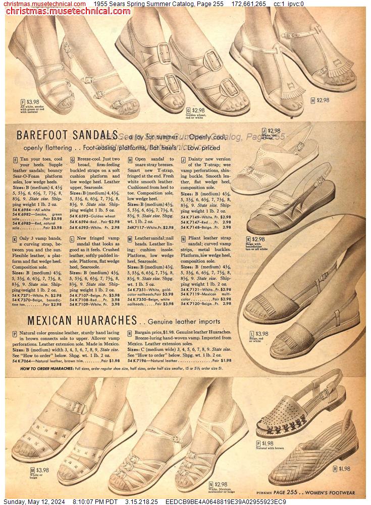 1955 Sears Spring Summer Catalog, Page 255