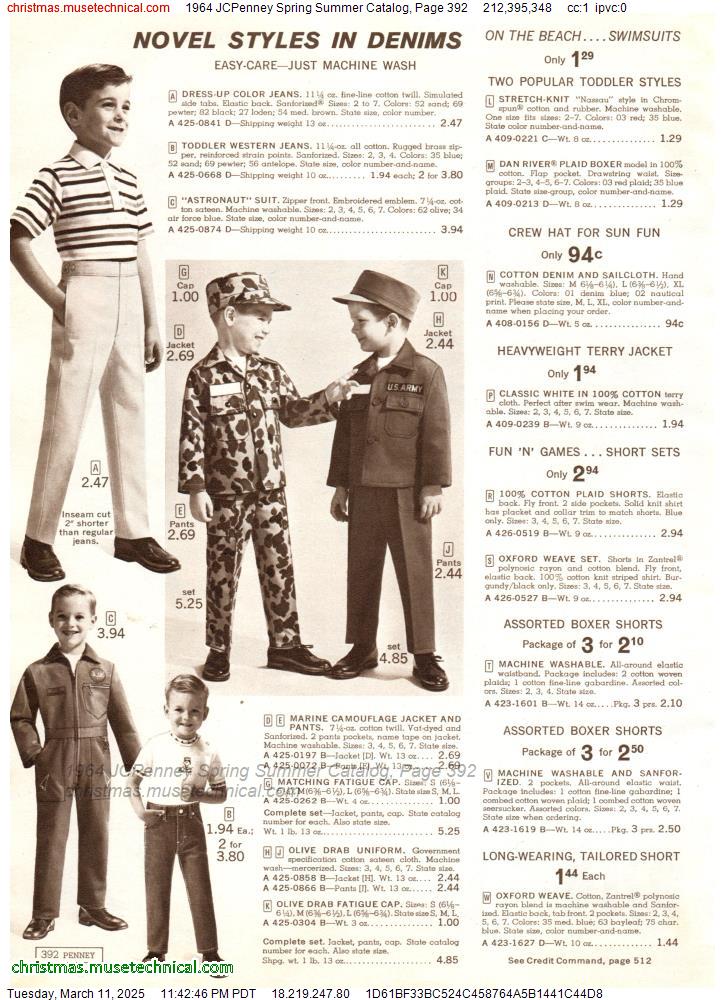 1964 JCPenney Spring Summer Catalog, Page 392