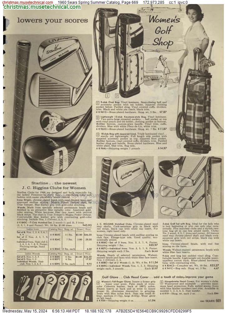 1960 Sears Spring Summer Catalog, Page 669