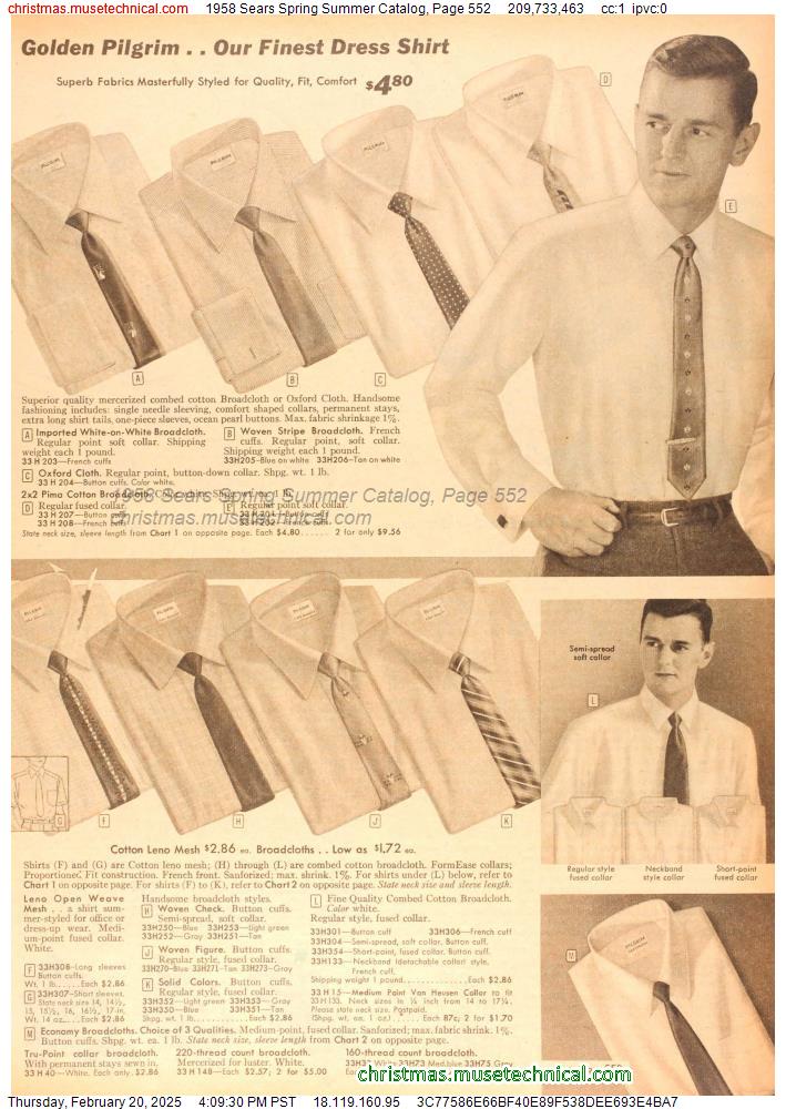 1958 Sears Spring Summer Catalog, Page 552