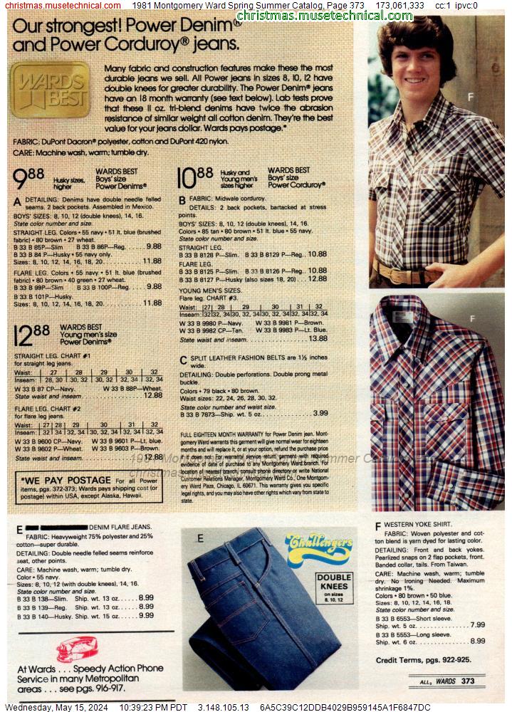 1981 Montgomery Ward Spring Summer Catalog, Page 373