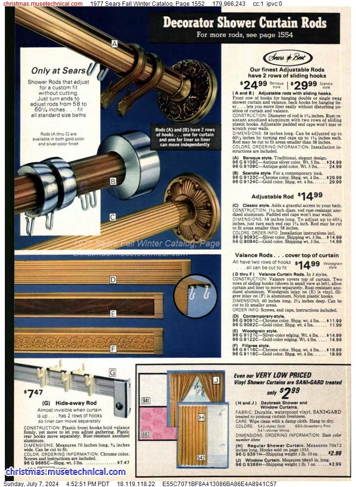 1977 Sears Fall Winter Catalog, Page 1552
