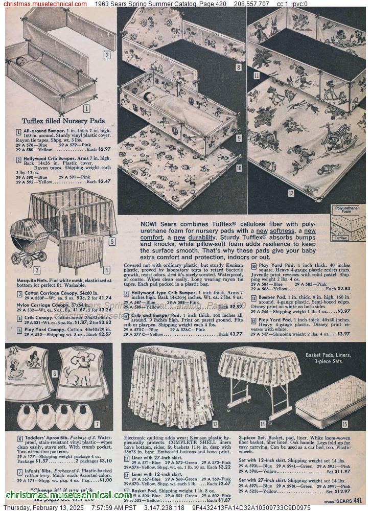 1963 Sears Spring Summer Catalog, Page 420