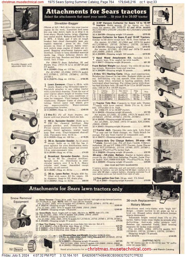 1975 Sears Spring Summer Catalog, Page 764