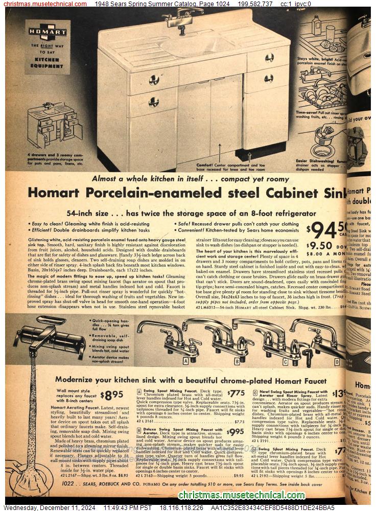 1948 Sears Spring Summer Catalog, Page 1024