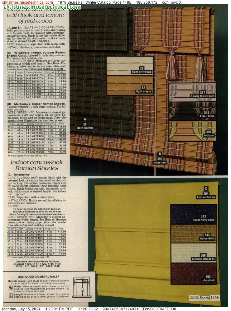 1979 Sears Fall Winter Catalog, Page 1495